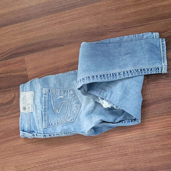 Ladies silver jeans - Picture 2 of 2